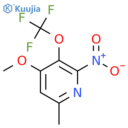4-Methoxy-6-methyl-2-nitro-3-(trifluoromethoxy)pyridine structure