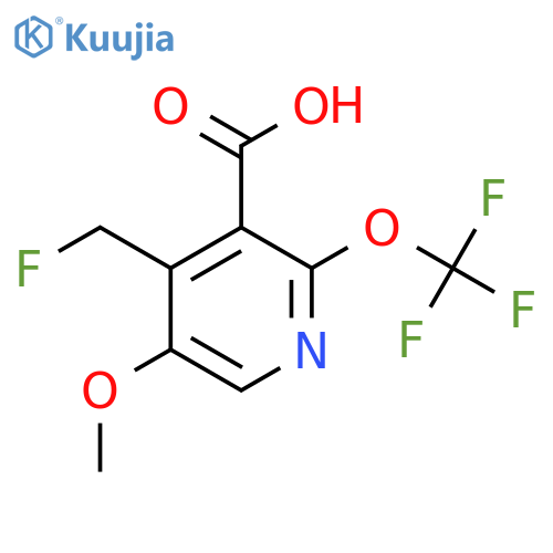 4-(Fluoromethyl)-5-methoxy-2-(trifluoromethoxy)pyridine-3-carboxylic acid structure