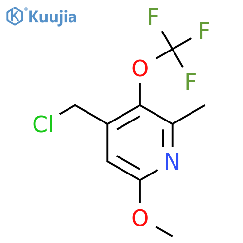 4-(Chloromethyl)-6-methoxy-2-methyl-3-(trifluoromethoxy)pyridine structure
