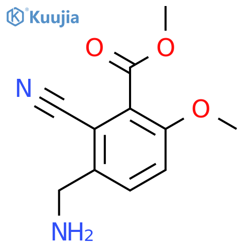 Methyl 3-aminomethyl-2-cyano-6-methoxybenzoate structure