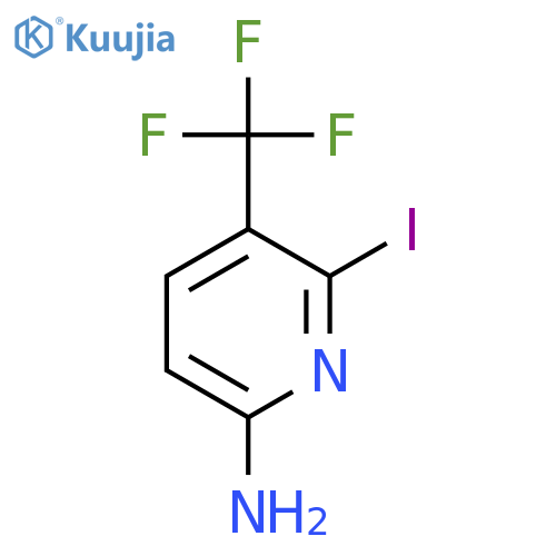 6-Amino-2-iodo-3-(trifluoromethyl)pyridine structure