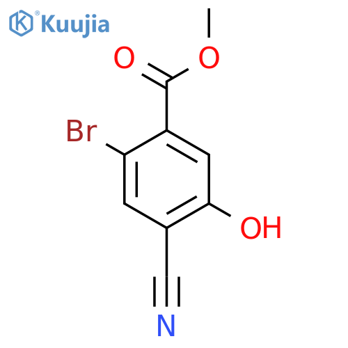Methyl 2-bromo-4-cyano-5-hydroxybenzoate structure