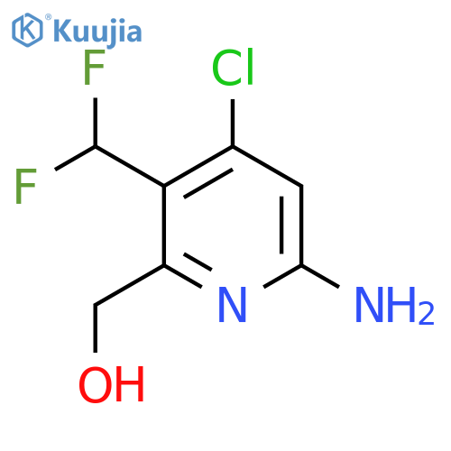 6-Amino-4-chloro-3-(difluoromethyl)pyridine-2-methanol structure