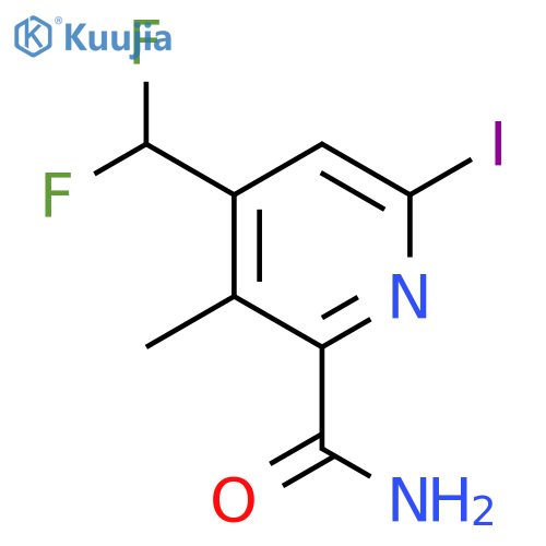4-(Difluoromethyl)-6-iodo-3-methylpyridine-2-carboxamide structure