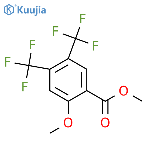 Methyl 4,5-bis(trifluoromethyl)-2-methoxybenzoate structure