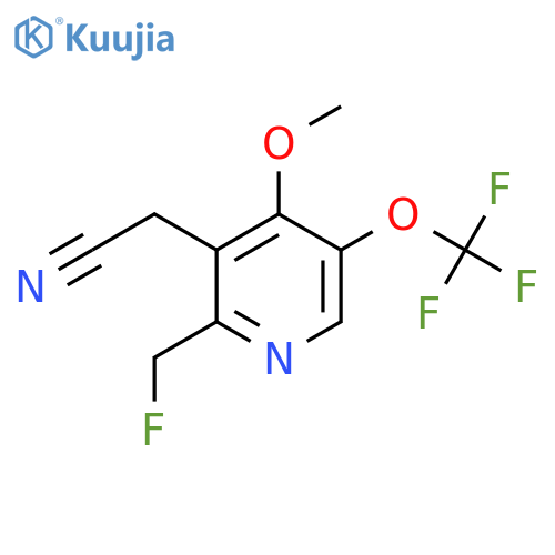 2-(Fluoromethyl)-4-methoxy-5-(trifluoromethoxy)pyridine-3-acetonitrile structure