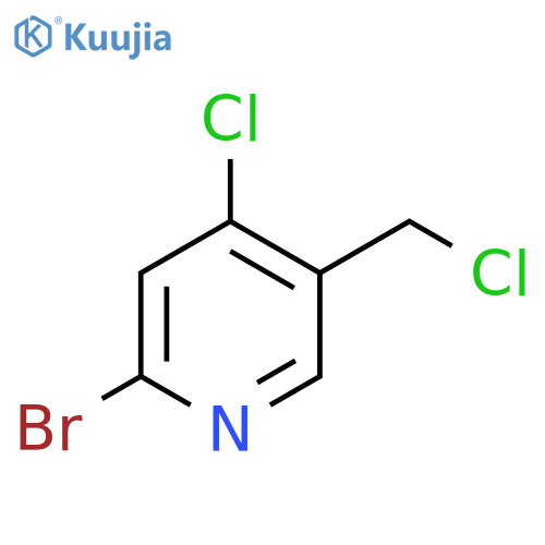 2-Bromo-4-chloro-5-(chloromethyl)pyridine structure