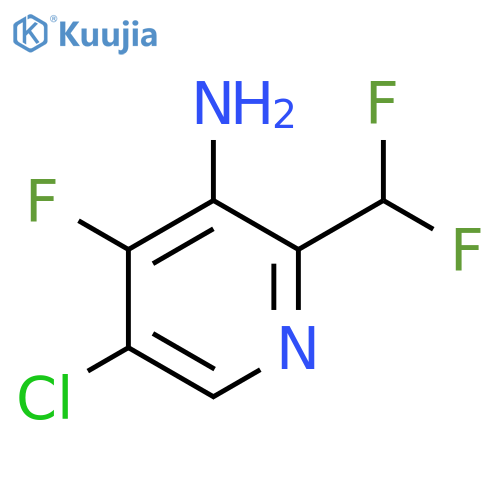 3-Amino-5-chloro-2-(difluoromethyl)-4-fluoropyridine structure