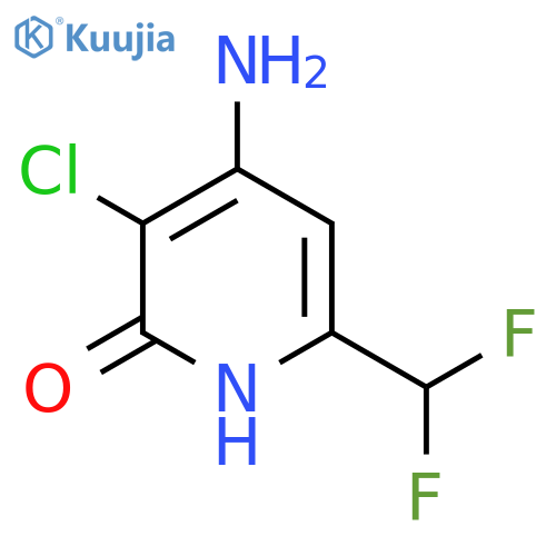 4-Amino-3-chloro-6-(difluoromethyl)-2-hydroxypyridine structure