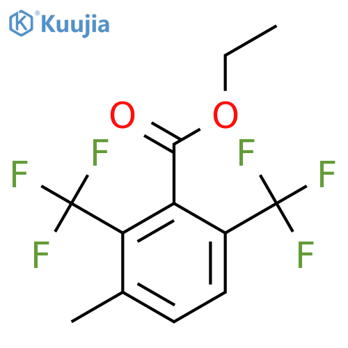 Ethyl 2,6-bis(trifluoromethyl)-3-methylbenzoate structure