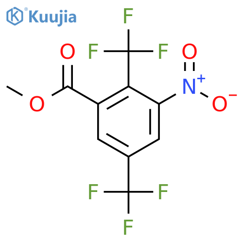 Methyl 2,5-bis(trifluoromethyl)-3-nitrobenzoate structure
