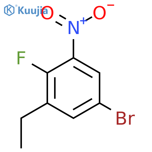 1-Bromo-3-ethyl-4-fluoro-5-nitrobenzene structure