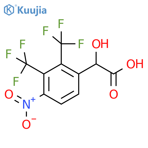 2,3-Bis(trifluoromethyl)-4-nitromandelic acid structure