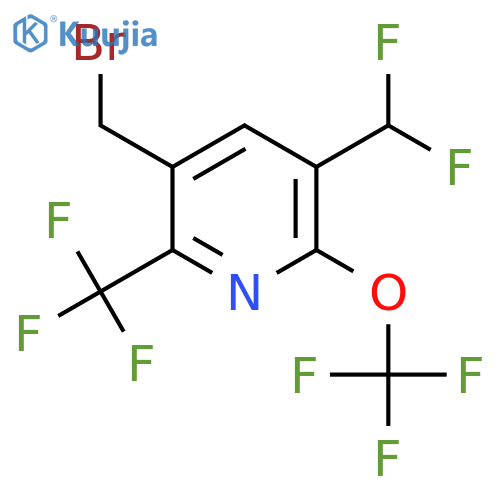 3-(Bromomethyl)-5-(difluoromethyl)-6-(trifluoromethoxy)-2-(trifluoromethyl)pyridine structure