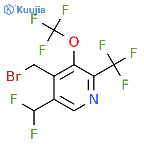 4-(Bromomethyl)-5-(difluoromethyl)-3-(trifluoromethoxy)-2-(trifluoromethyl)pyridine structure