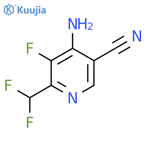 4-Amino-5-cyano-2-(difluoromethyl)-3-fluoropyridine structure