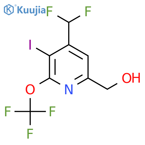 4-(Difluoromethyl)-3-iodo-2-(trifluoromethoxy)pyridine-6-methanol structure