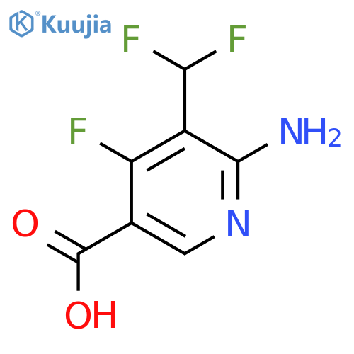 2-Amino-3-(difluoromethyl)-4-fluoropyridine-5-carboxylic acid structure