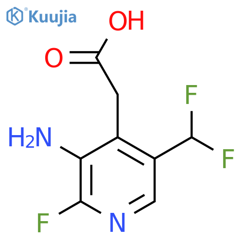 3-Amino-5-(difluoromethyl)-2-fluoropyridine-4-acetic acid structure