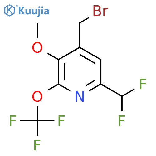 4-(Bromomethyl)-6-(difluoromethyl)-3-methoxy-2-(trifluoromethoxy)pyridine structure