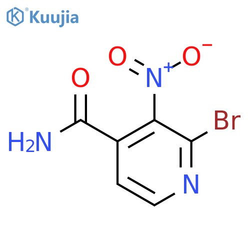 2-Bromo-3-nitroisonicotinamide structure