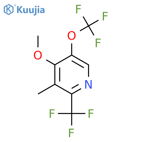4-Methoxy-3-methyl-5-(trifluoromethoxy)-2-(trifluoromethyl)pyridine structure