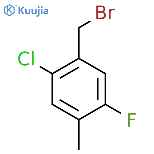 2-Chloro-5-fluoro-4-methylbenzyl bromide structure