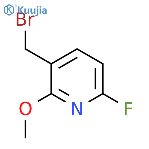 3-Bromomethyl-6-fluoro-2-methoxypyridine structure
