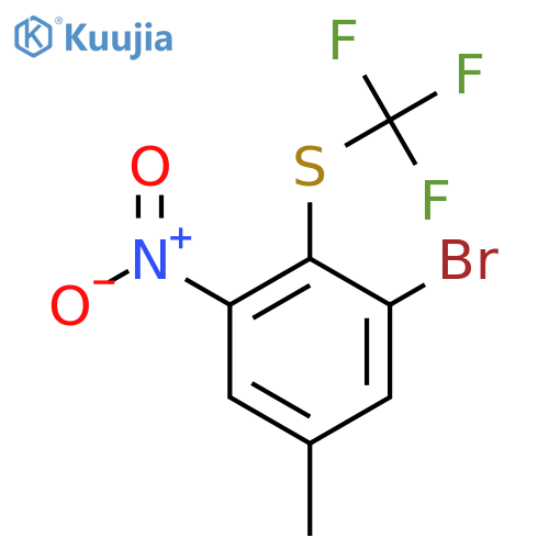 3-Bromo-5-nitro-4-(trifluoromethylthio)toluene structure