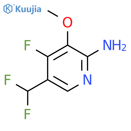 2-Amino-5-(difluoromethyl)-4-fluoro-3-methoxypyridine structure