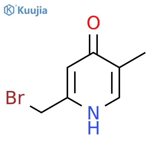 2-Bromomethyl-4-hydroxy-5-methylpyridine structure