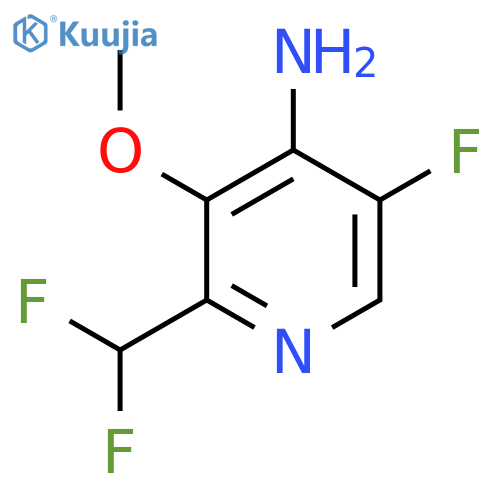 4-Amino-2-(difluoromethyl)-5-fluoro-3-methoxypyridine structure