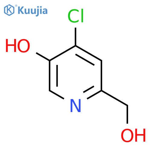 4-Chloro-5-hydroxypyridine-2-methanol structure