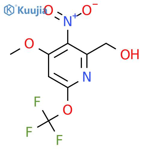4-Methoxy-3-nitro-6-(trifluoromethoxy)pyridine-2-methanol structure