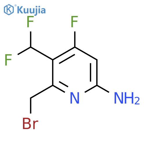 6-Amino-2-(bromomethyl)-3-(difluoromethyl)-4-fluoropyridine structure