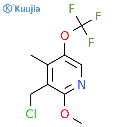 3-(Chloromethyl)-2-methoxy-4-methyl-5-(trifluoromethoxy)pyridine structure