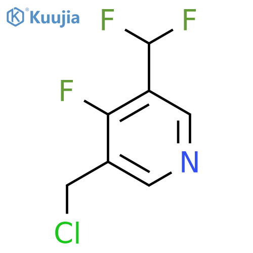3-(Chloromethyl)-5-(difluoromethyl)-4-fluoropyridine structure