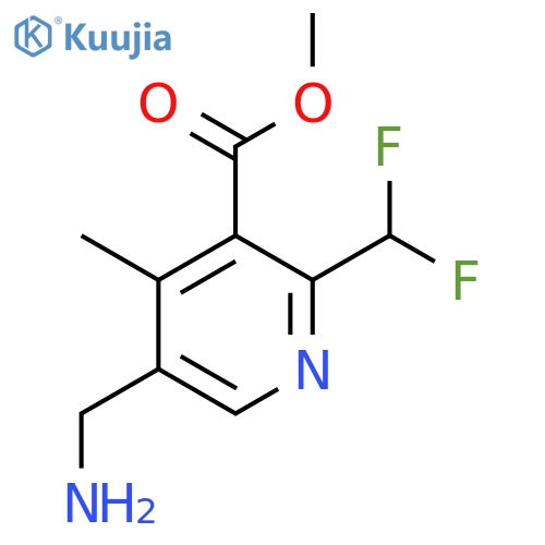 Methyl 5-(aminomethyl)-2-(difluoromethyl)-4-methylpyridine-3-carboxylate structure