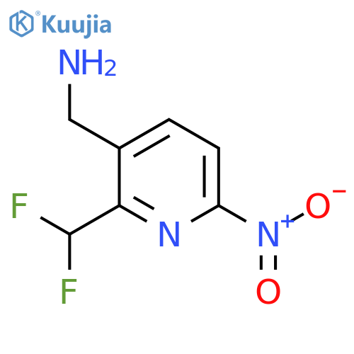3-(Aminomethyl)-2-(difluoromethyl)-6-nitropyridine structure