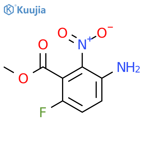 Methyl 3-amino-6-fluoro-2-nitrobenzoate structure