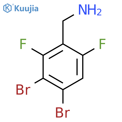 3,4-Dibromo-2,6-difluorobenzylamine structure