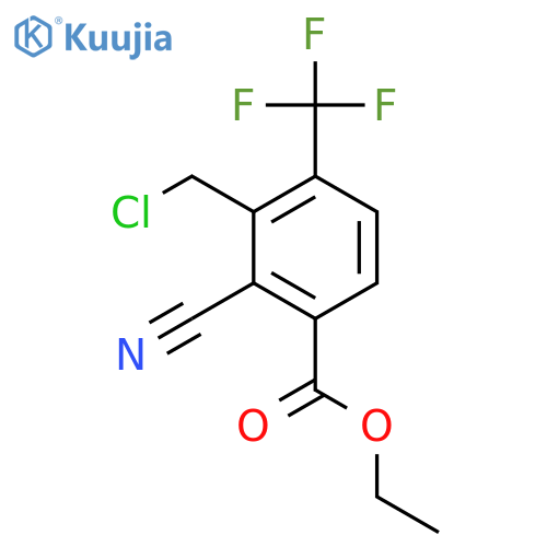 Ethyl 3-chloromethyl-2-cyano-4-(trifluoromethyl)benzoate structure