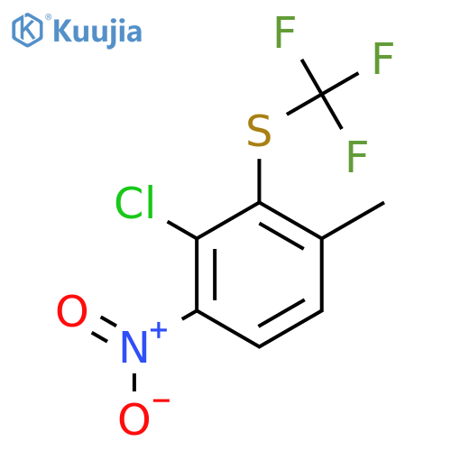 3-Chloro-4-nitro-2-(trifluoromethylthio)toluene structure