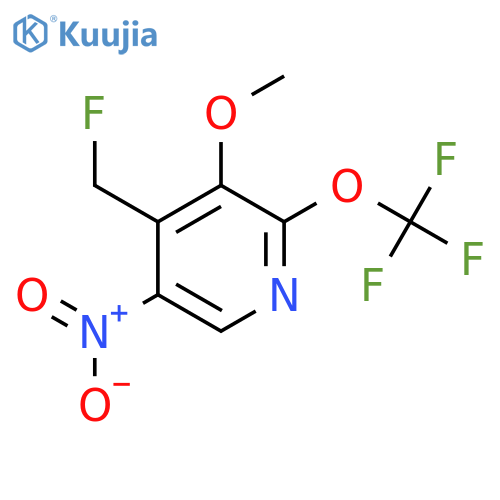 4-(Fluoromethyl)-3-methoxy-5-nitro-2-(trifluoromethoxy)pyridine structure