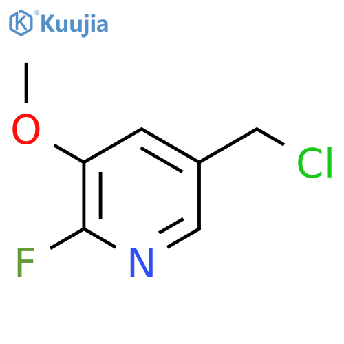 5-Chloromethyl-2-fluoro-3-methoxypyridine structure