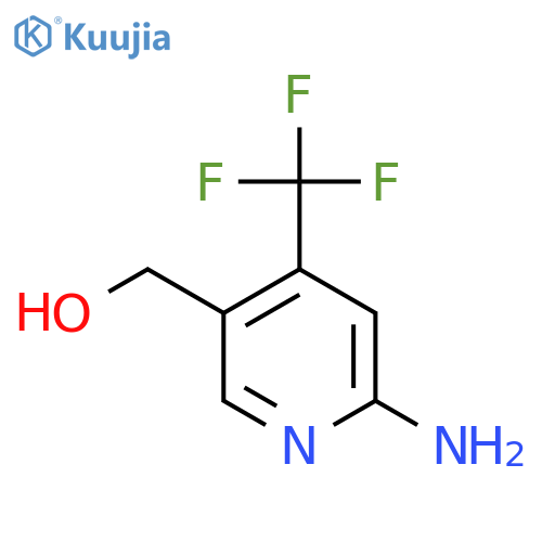 2-Amino-4-(trifluoromethyl)pyridine-5-methanol structure