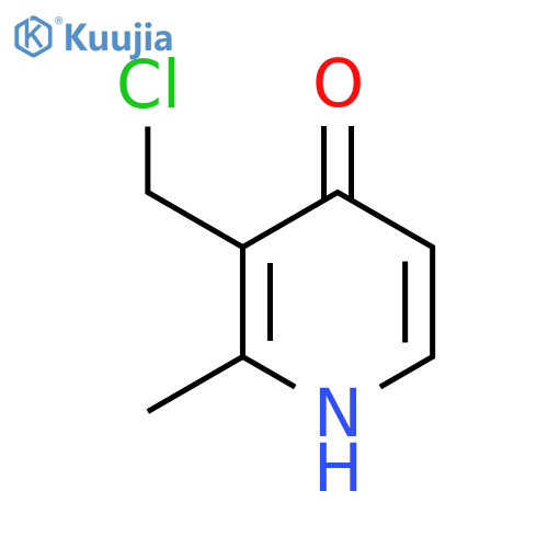 3-Chloromethyl-4-hydroxy-2-methylpyridine structure
