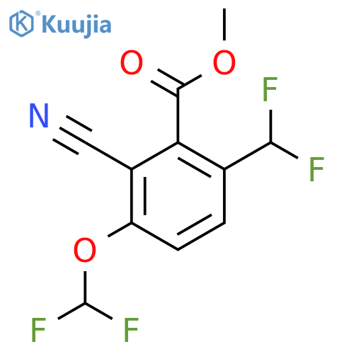 Methyl 2-cyano-3-difluoromethoxy-6-(difluoromethyl)benzoate structure
