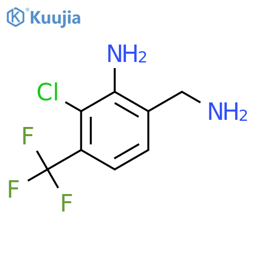 2-Amino-3-chloro-4-(trifluoromethyl)benzylamine structure