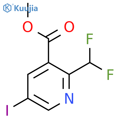 Methyl 2-(difluoromethyl)-5-iodopyridine-3-carboxylate structure